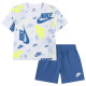 Nike Βρεφικό σετ Sportswear Futura Allover Print T-Shirt & Shorts Set